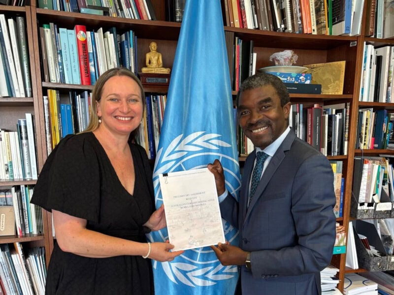 Australian Ambassador to UNESCO and Director of World Heritage Centre at UNESCO - Australian Cornish Mine Sites Preliminary Assessment Request